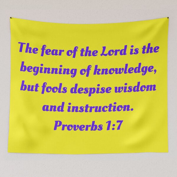 Item preview, Bible Verse Proverbs 1:7 designed and sold by Prayingwarrior.