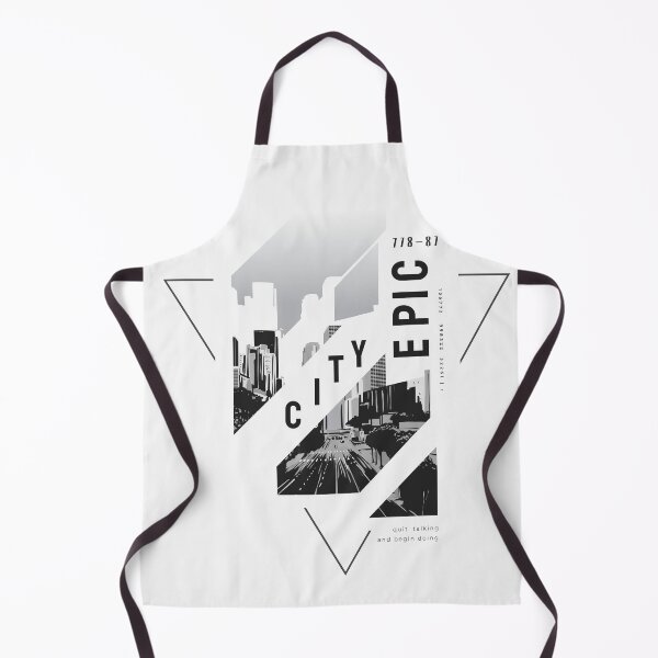 Item preview, Epic City Slogan with Black White City Background designed and sold by Peekonet.