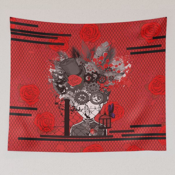 Item preview, Steampunk Lady trapped in barbed wire designed and sold by LaBellCreative.