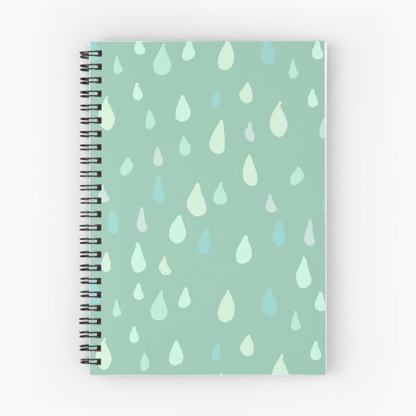 Item preview, Whimsical raindrops mint green designed and sold by KennyLucky.