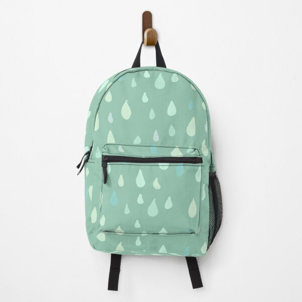 Item preview, Whimsical raindrops mint green designed and sold by KennyLucky.