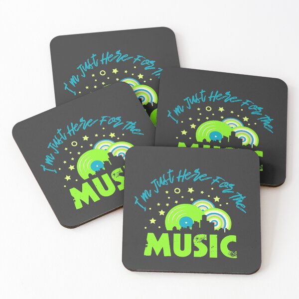 Item preview, Im Just Here For The Music, Vinyl Sunshine City - Green designed and sold by Chubuter.