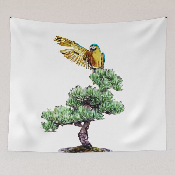 Item preview, Parrot bonsai design  designed and sold by TrippyEarth.
