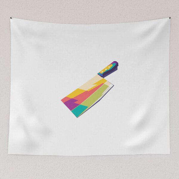 Item preview, Meat Cutting Knife Popart Artprint designed and sold by Rizky Dwi Aprianda.