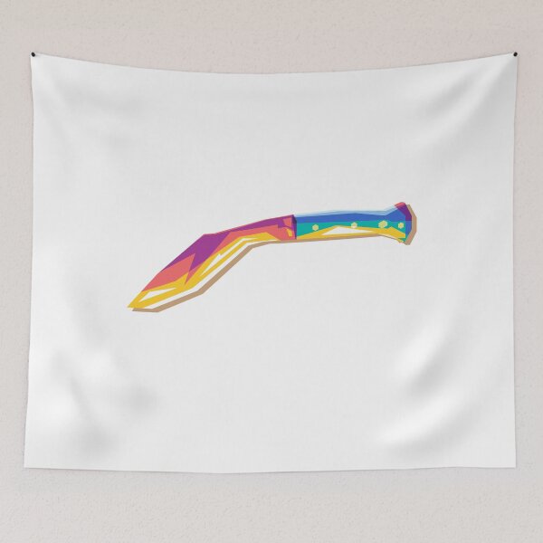 Item preview, Kukri Knife, Weapon of War Pop Art designed and sold by Rizky Dwi Aprianda.