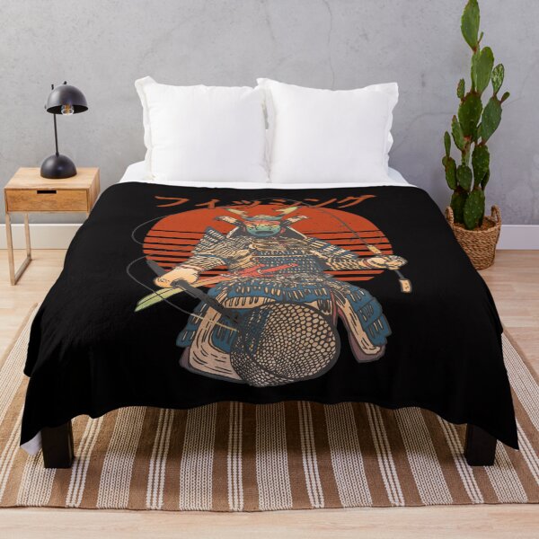 Item preview, Fishing Samurai Japanese Calligraphy Vintage Retro Art designed and sold by MarkusShirts.