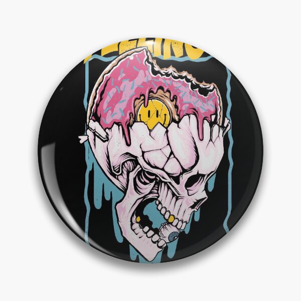 Item preview, Feelings Skull with Doughnut designed and sold by Peekonet.