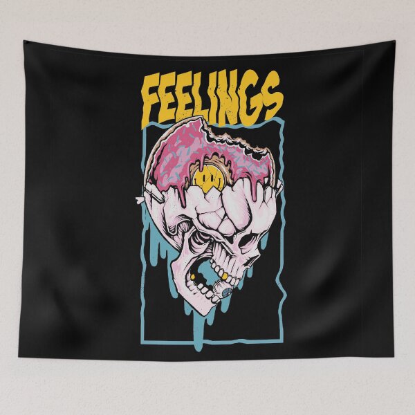 Item preview, Feelings Skull with Doughnut designed and sold by Peekonet.