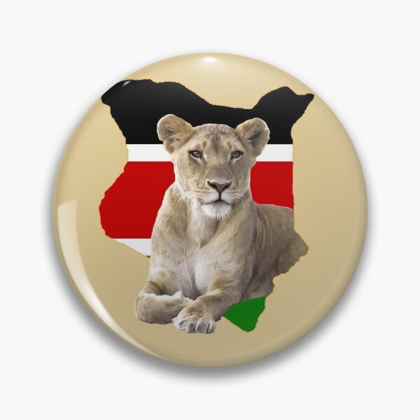 Item preview, Kenya lion - big cat in Africa - cat designed and sold by TShirtsundMehr.