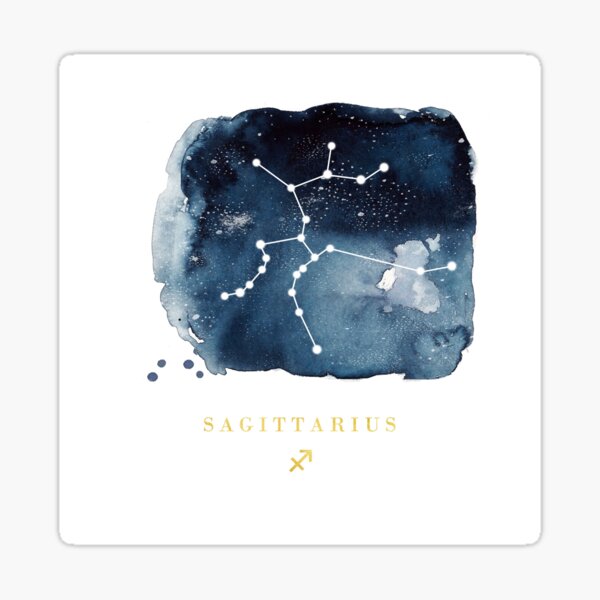 Sagittarius Zodiac Constellation Sticker
