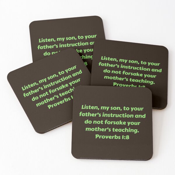 Item preview, Bible Verse Proverbs 1:8 designed and sold by Prayingwarrior.