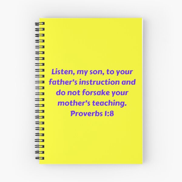 Artikelvorschau, Bible Verse Proverbs 1:8 entworfen und verkauft von Prayingwarrior.