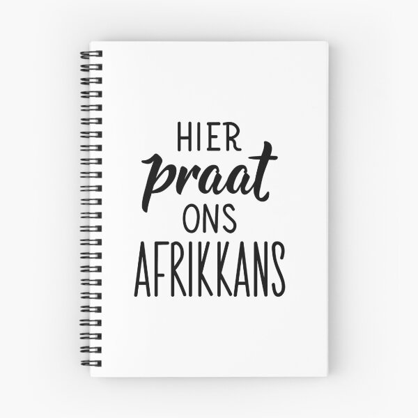 Aperçu de l'œuvre Ici, nous parlons afrikaans - texte afrikaans. caractères. créée et vendue par pidzam4e.