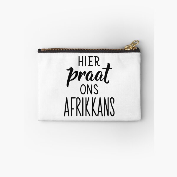 Artikelvorschau, Hier sprechen wir Afrikaans - Afrikaans Text. Beschriftung. entworfen und verkauft von pidzam4e.