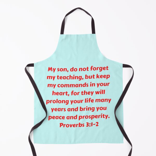 Item preview, Bible Verse Proverbs 3:1-2 designed and sold by Prayingwarrior.