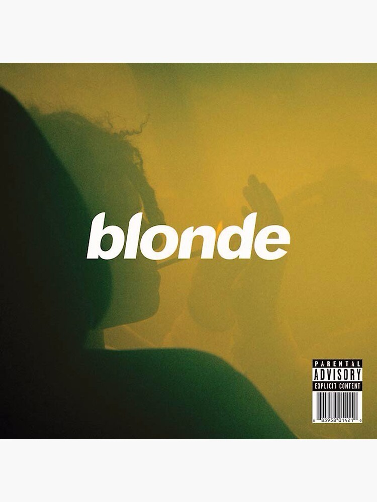 Frank Ocean Blonde Poster Poster By Jamesglassman Redbubble 