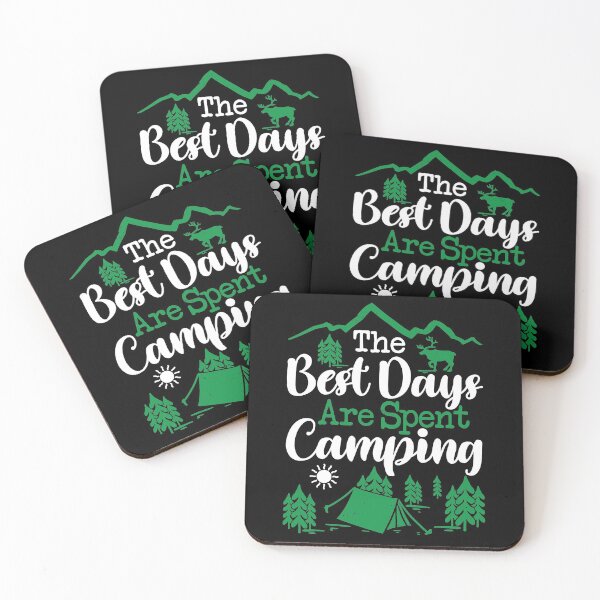 Aperçu de l'œuvre Les meilleurs jours sont passés à camper | Feux de camp et terrains de camping créée et vendue par GravitiTees.