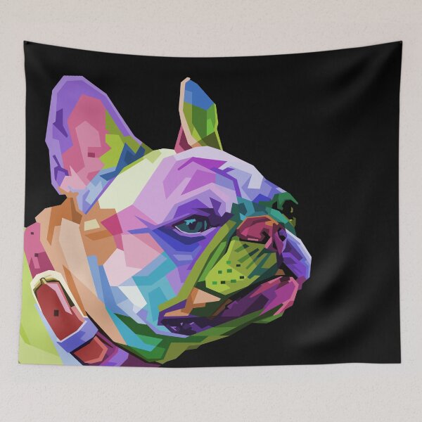 Item preview, French Bulldog Geometric Pop Art Style designed and sold by Peekonet.
