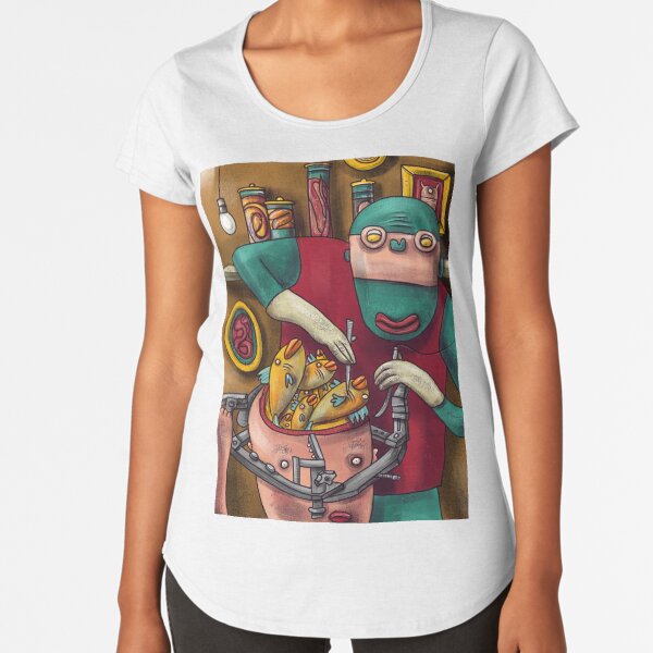Vista previa del artículo con la obra «Fish Brain Surgeon », diseñado y vendido por dbmooreart.