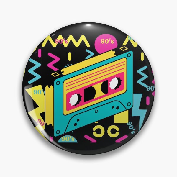 Item preview, 90's Retro Audio Cassette, Retro Pattern  designed and sold by GulQari.