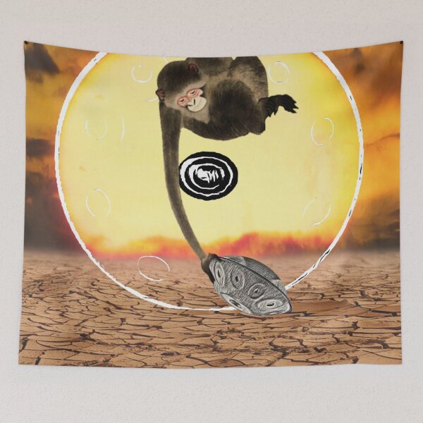 Item preview, Hand pan hangpan monkey design  designed and sold by TrippyEarth.