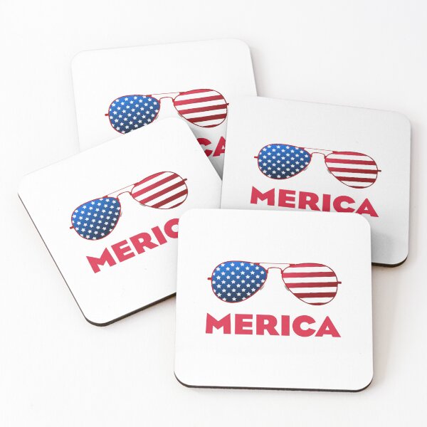 Item preview, MERICA funny 4th July Independence Day Sunglasses American Flag designed and sold by w1ckerman.