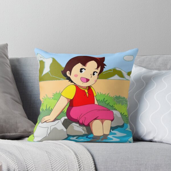 Heidi feet in the water ... Throw Pillow