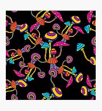 Psychedelic Magic Mushroom Ornament 0004 Photographic Print