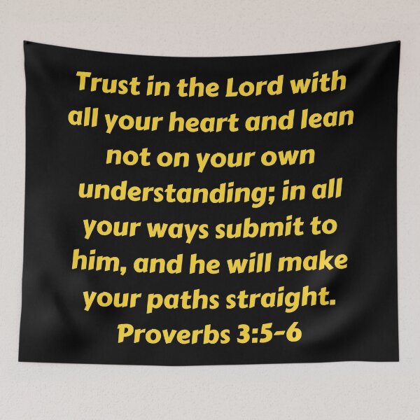 Item preview, Bible Verse Proverbs 3:5-6 designed and sold by Prayingwarrior.