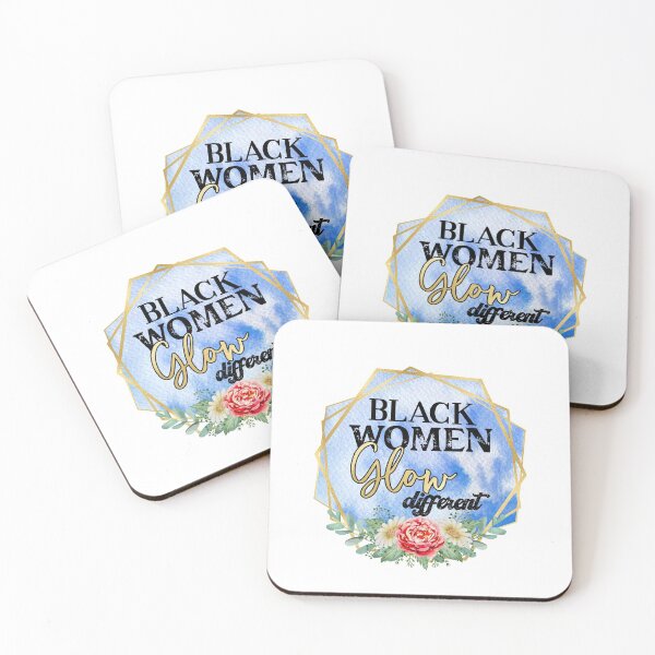 Item preview, Black Women Glow Different - Blue designed and sold by Brenton Golley.