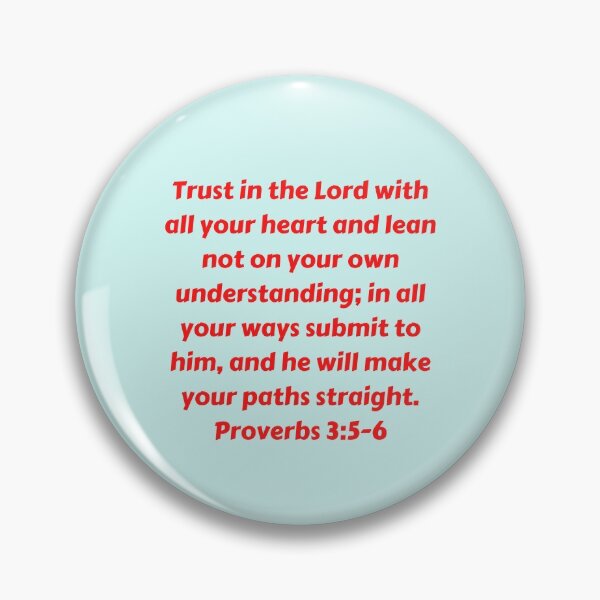 Artikelvorschau, Bible Verse Proverbs 3:5-6 entworfen und verkauft von Prayingwarrior.