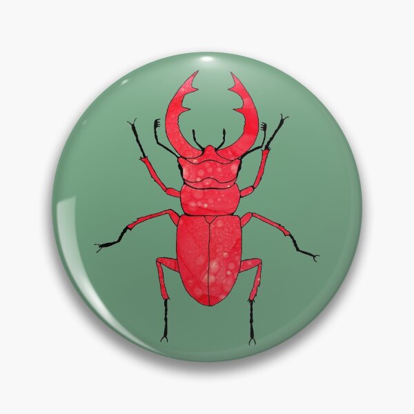 Item preview, Forest beetle. Garden pink Beetle. designed and sold by ZheltakovaIana.