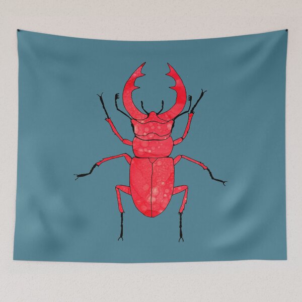 Item preview, Forest beetle. Garden pink Beetle. designed and sold by ZheltakovaIana.