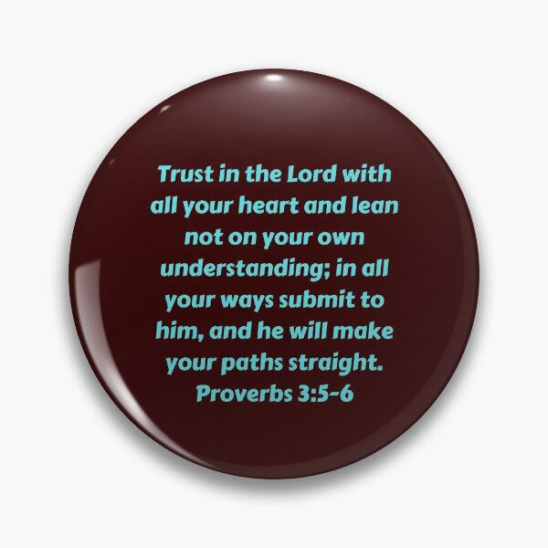 Artikelvorschau, Bible Verse Proverbs 3:5-6 entworfen und verkauft von Prayingwarrior.