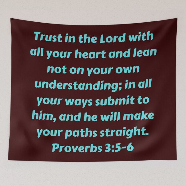 Item preview, Bible Verse Proverbs 3:5-6 designed and sold by Prayingwarrior.