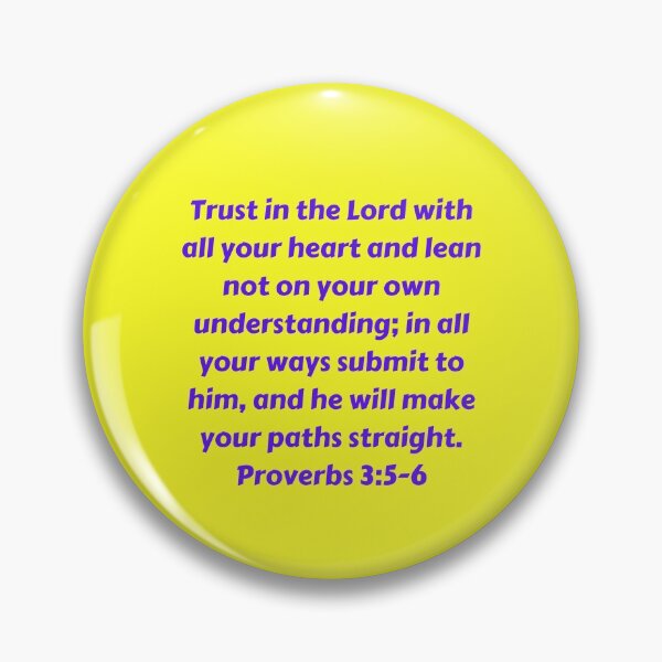 Artikelvorschau, Bible Verse Proverbs 3:5-6 entworfen und verkauft von Prayingwarrior.