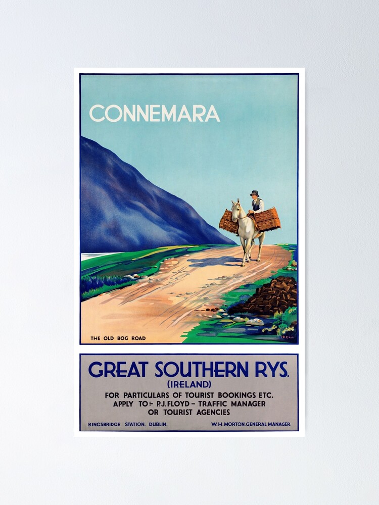 Ireland 1930 Great Southern Rys Vintage Poster Print Irish Travel Advert Art