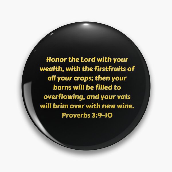 Item preview, Bible Verse Proverbs 3:9-10 designed and sold by Prayingwarrior.