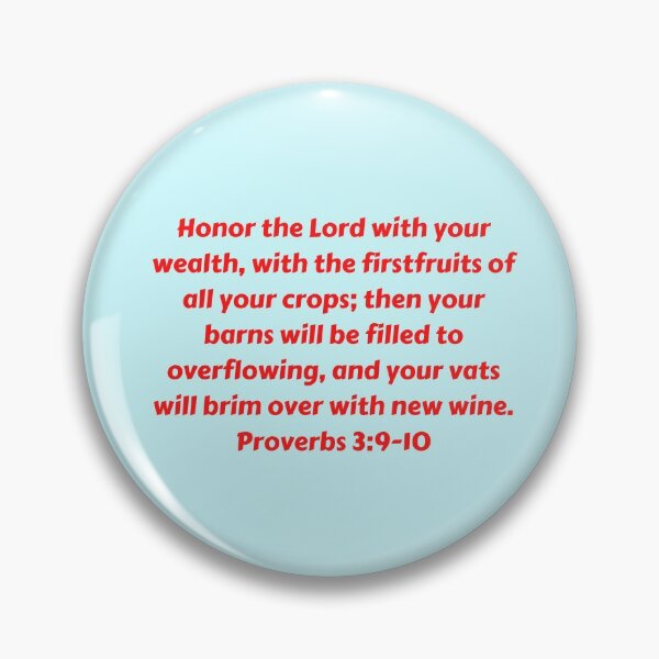 Item preview, Bible Verse Proverbs 3:9-10 designed and sold by Prayingwarrior.