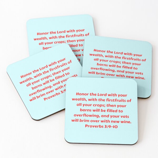 Item preview, Bible Verse Proverbs 3:9-10 designed and sold by Prayingwarrior.