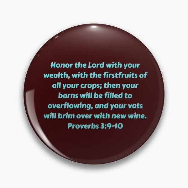 Item preview, Bible Verse Proverbs 3:9-10 designed and sold by Prayingwarrior.