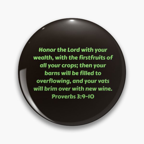 Item preview, Bible Verse Proverbs 3:9-10 designed and sold by Prayingwarrior.