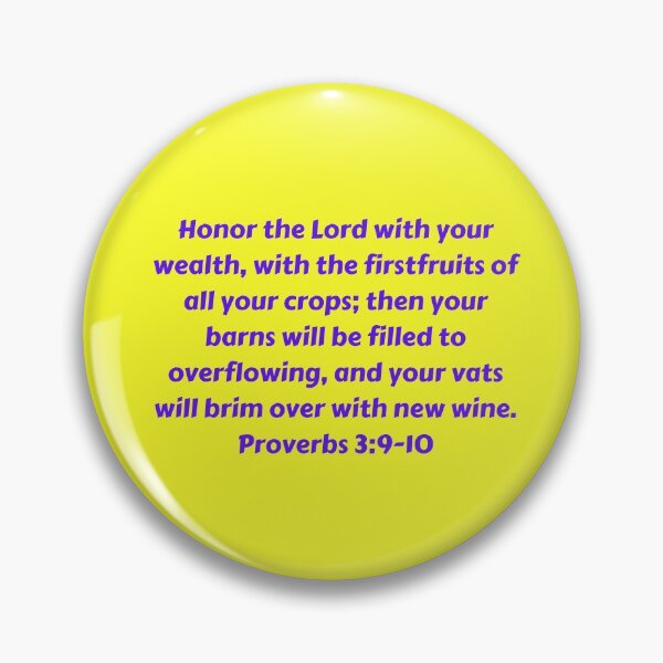 Item preview, Bible Verse Proverbs 3:9-10 designed and sold by Prayingwarrior.
