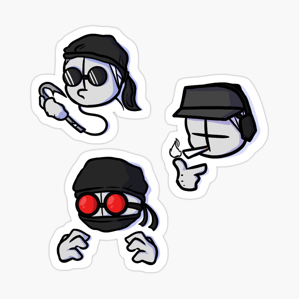 madness combat - hank  Sticker for Sale by SunShineAr