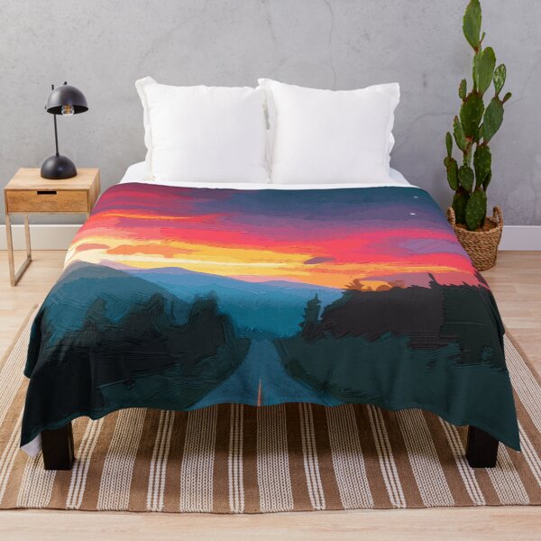 Item preview, Evening landscape oil painting abstract designed and sold by Barhavin.