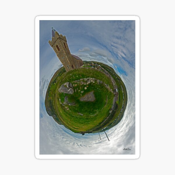 Glencolmcille Church - Sky Out Sticker