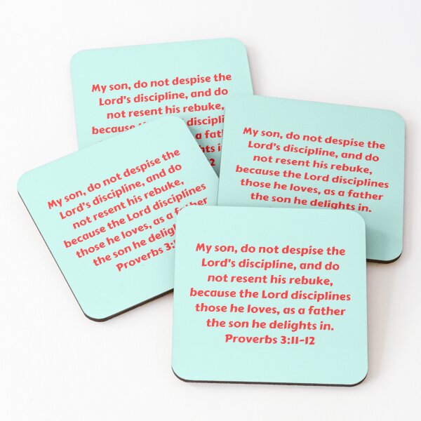 Item preview, Bible Verse Proverbs 3:11-12 designed and sold by Prayingwarrior.