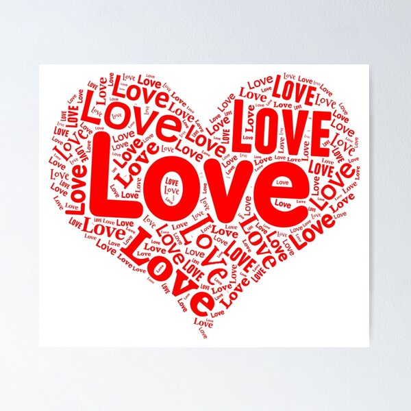 Item preview, Love - Red Heart designed and sold by flylikeakiwinz.