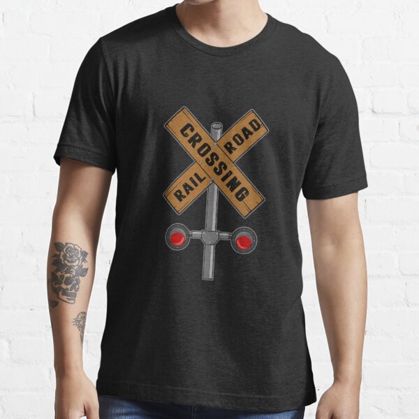 Railroad Crossing Road Sign Crossing Kids T-Shirt for Sale by