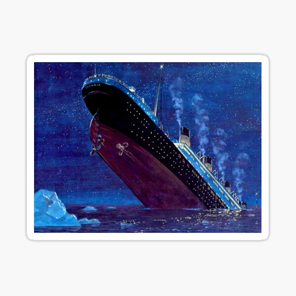 Titanic Sinking Sticker
